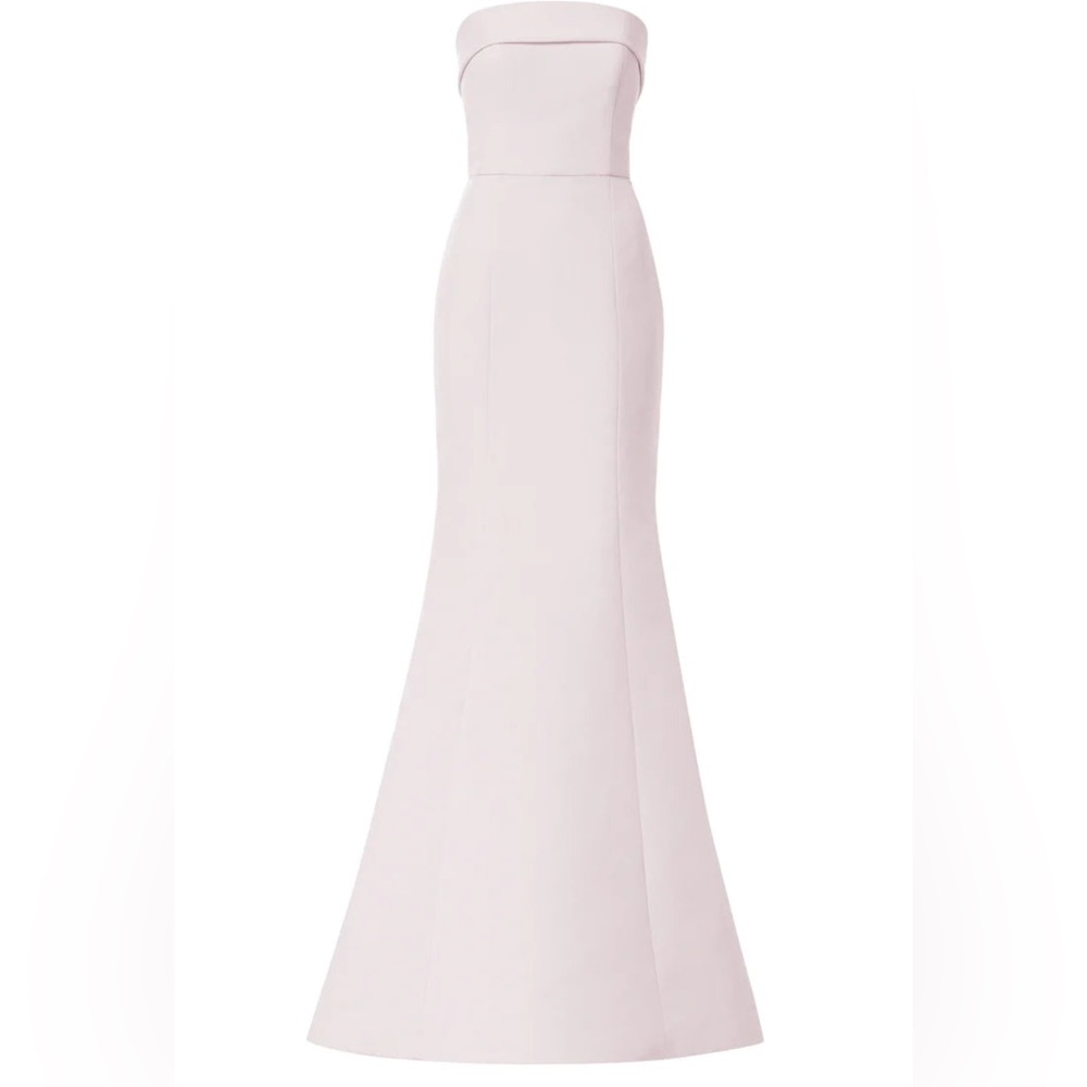 Amsale Jaylin Champagne Bridesmaid Dress